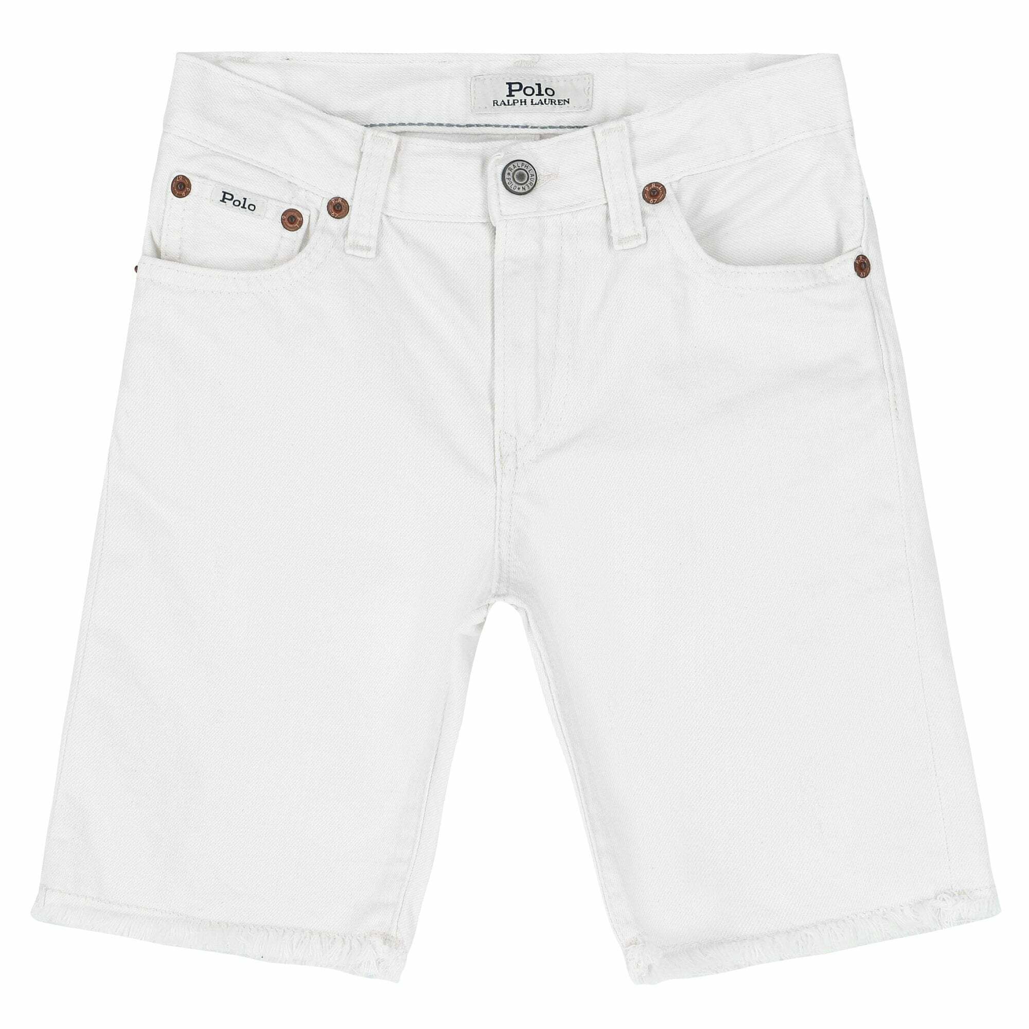 White jean shorts cheap for kids