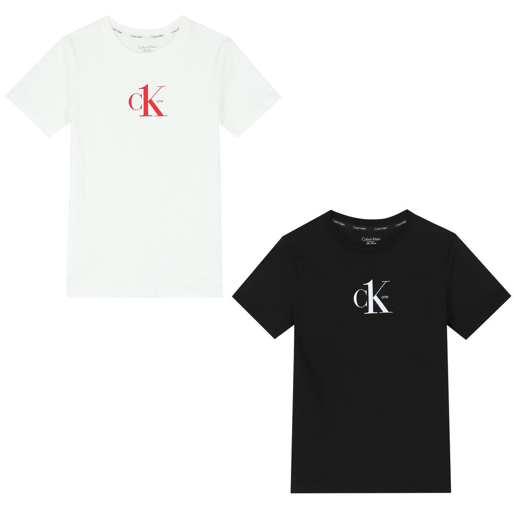 Buy Calvin Klein Black Logo-Print T-Shirt for Boys in Bahrain