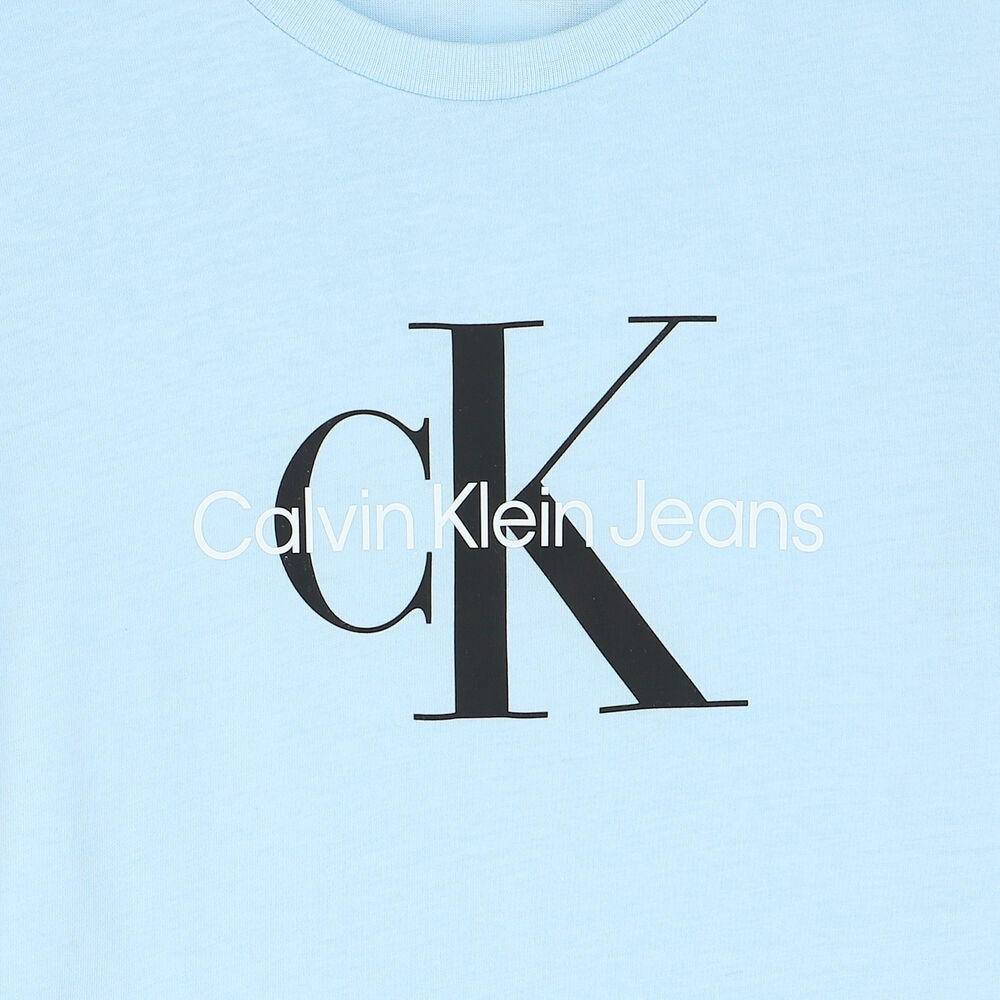 Calvin Klein Blue Logo Couture T-Shirt | Junior USA