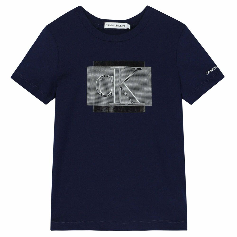 Buy Calvin Klein Black Logo-Print T-Shirt for Boys in Bahrain