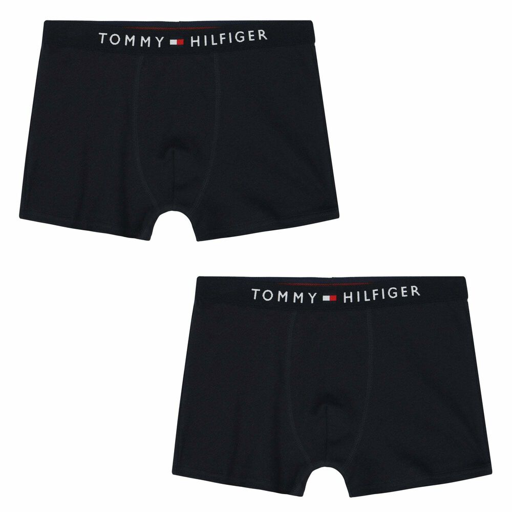 Tommy Hilfiger Boys Blue & Red Boxer Shorts (2 Pack)