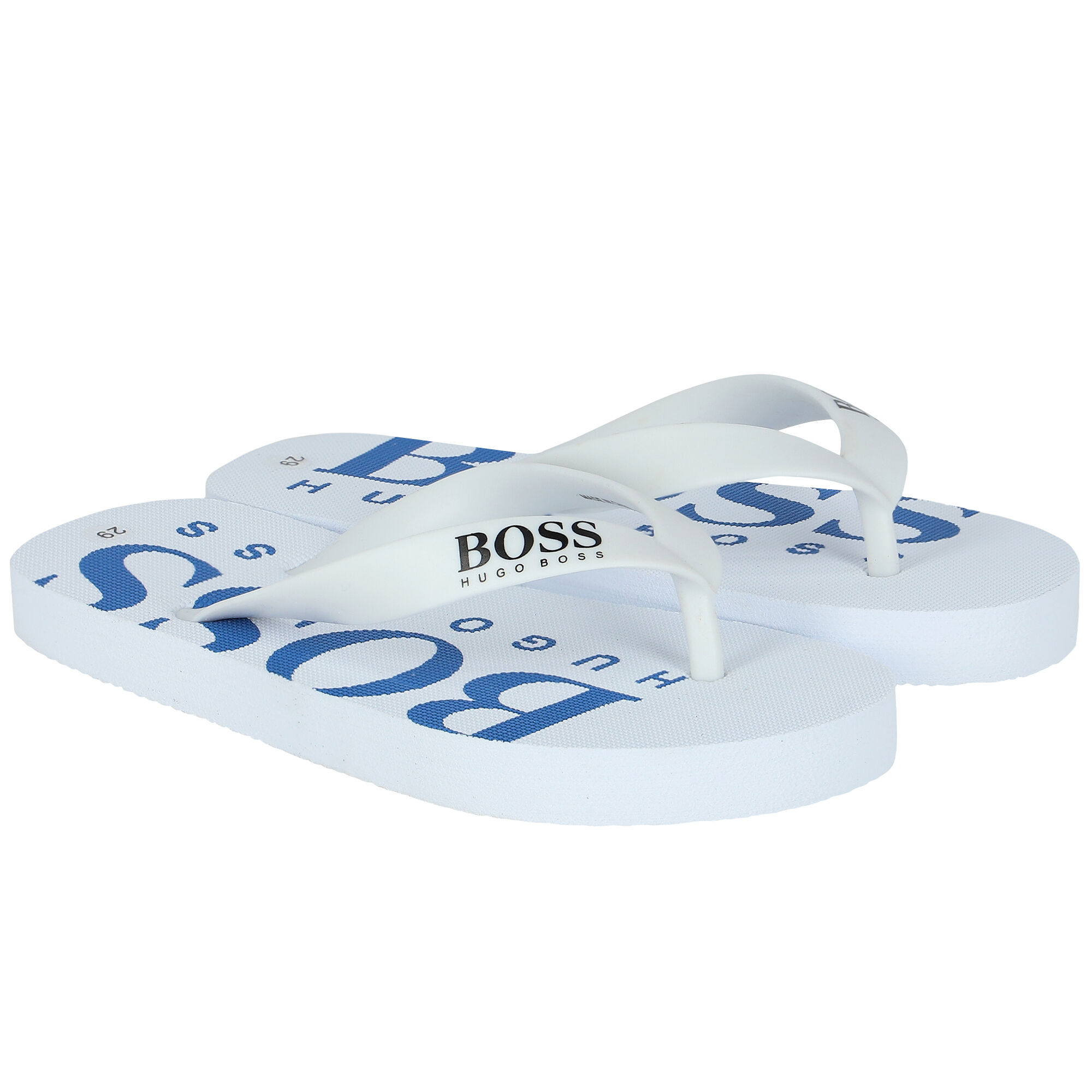 Boys white sales flip flops