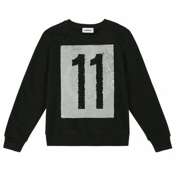 Boys Black Reversible Sequin Sweatshirt