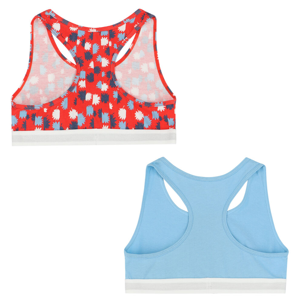 Tommy Hilfiger Girls Blue & Red Logo Bra Tops (2-Pack) | Junior Couture
