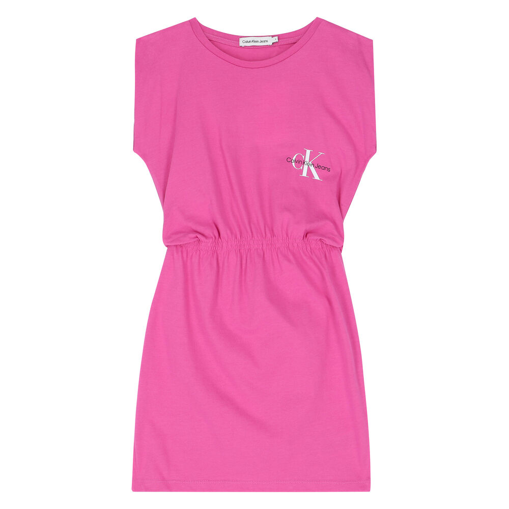 Calvin Klein Girls Pink Logo Dress | Junior Couture USA