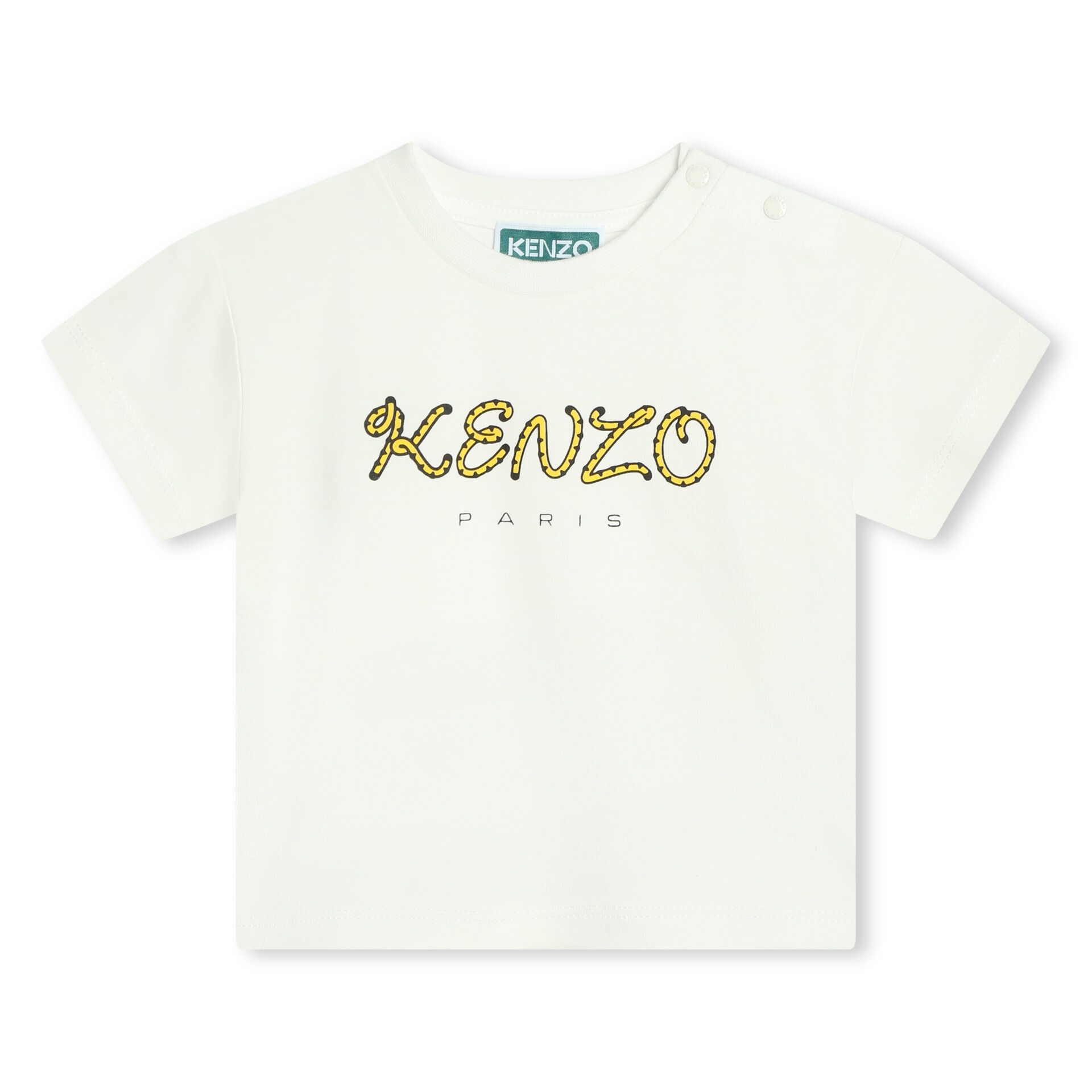 KENZO KIDS Ivory Logo T-Shirt | Junior Couture USA