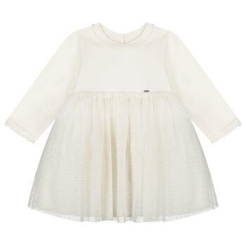 Baby Girls Ivory Tulle Dress