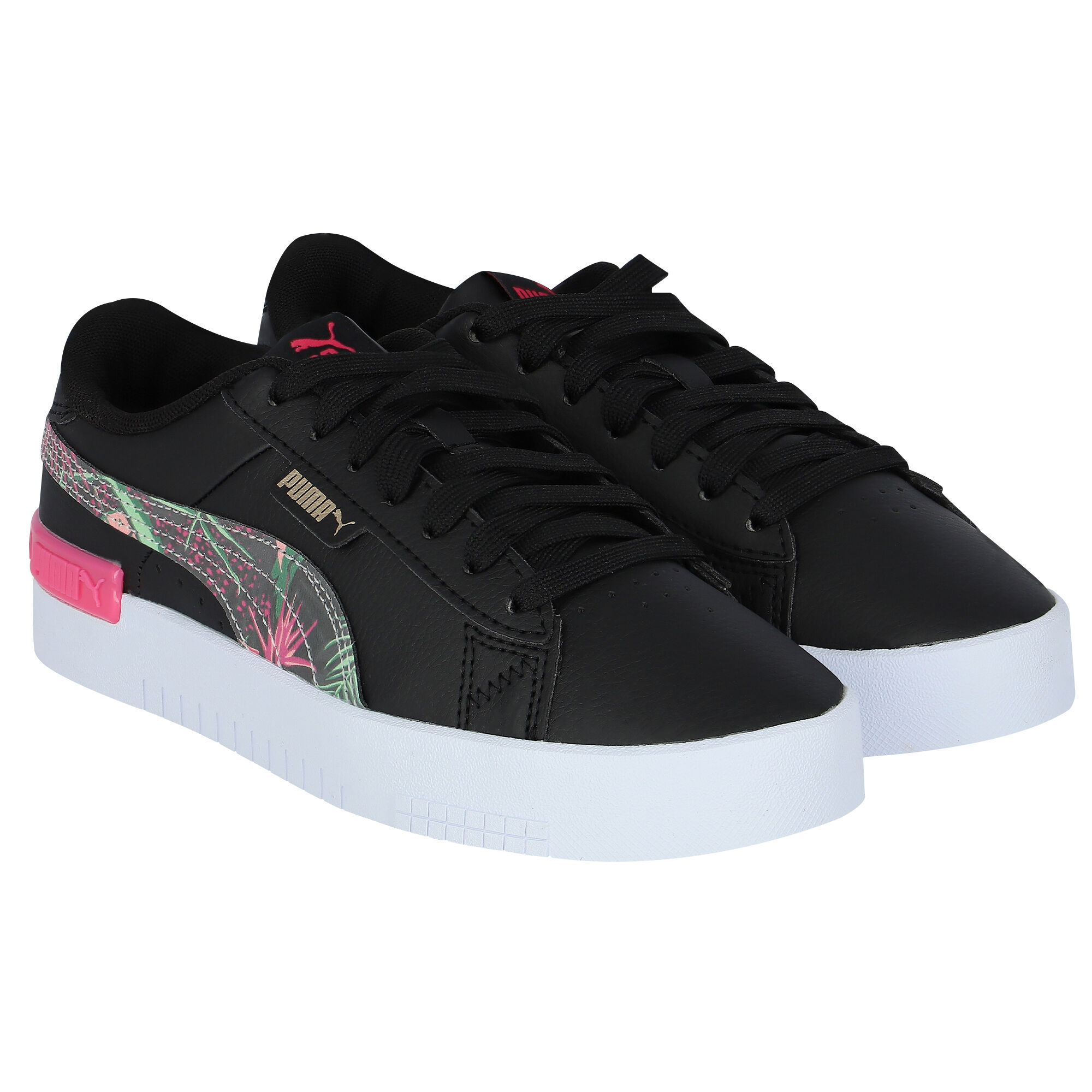 Girls black sales puma