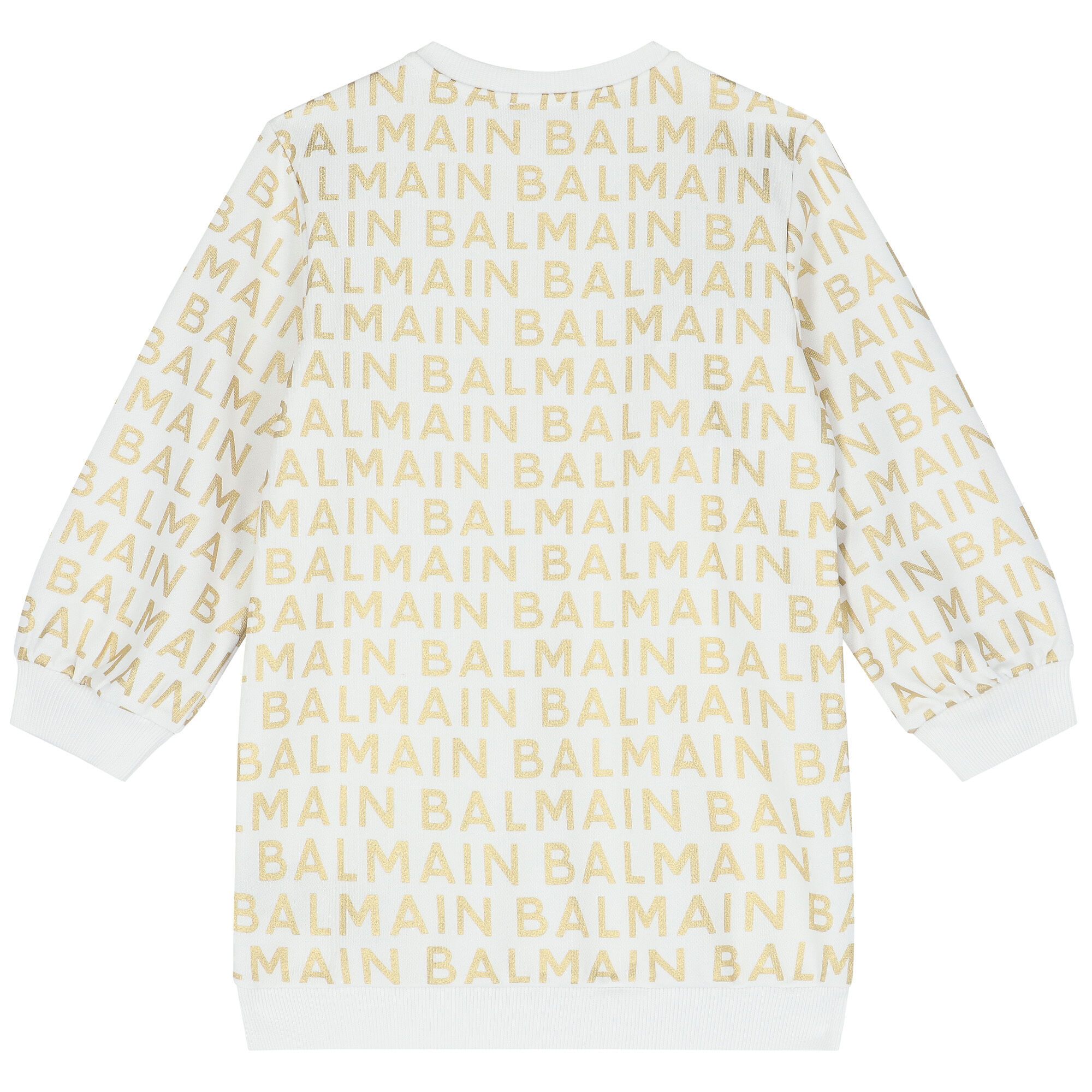 Balmain Kids logo-print babygrow set - White