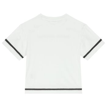 White & Black Logo T-Shirt