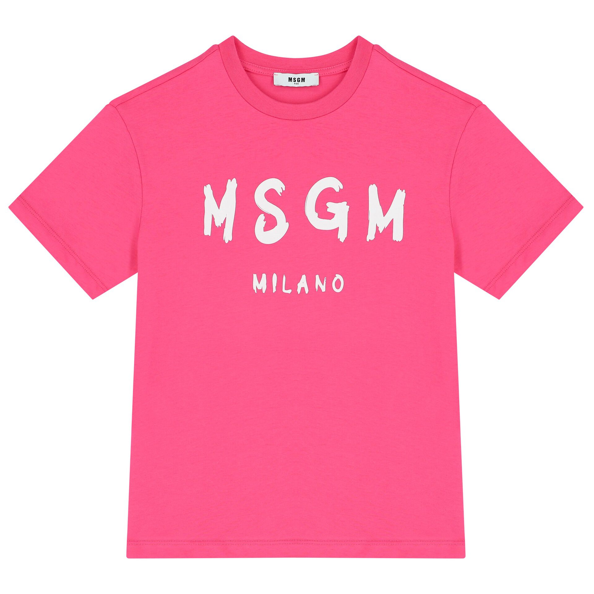 MSGM Kids logo-print cycle shorts - Pink