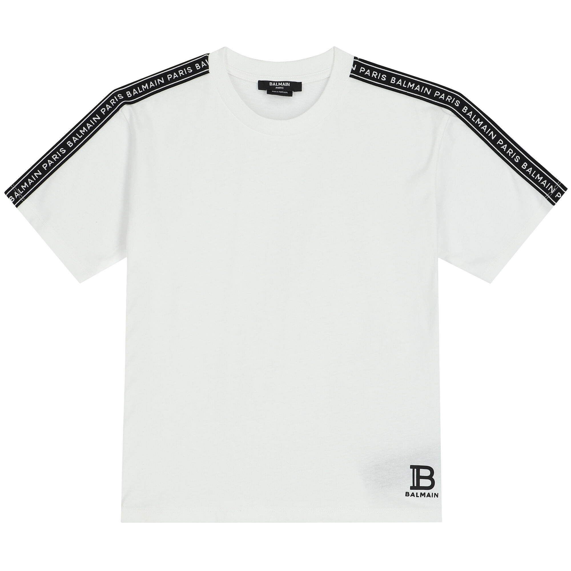 Balmain White Logo T-Shirt | Junior Couture USA
