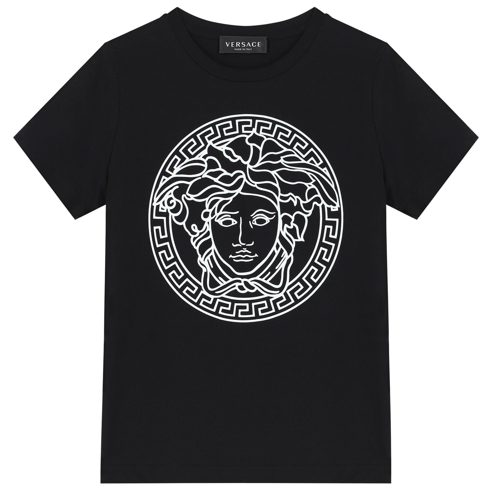 Versace Black Logo Medusa T-Shirt | Junior Couture USA