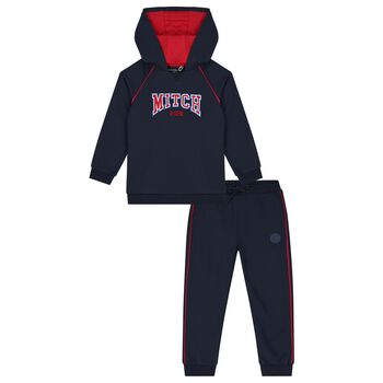 Boys Navy Blue Logo Tracksuit