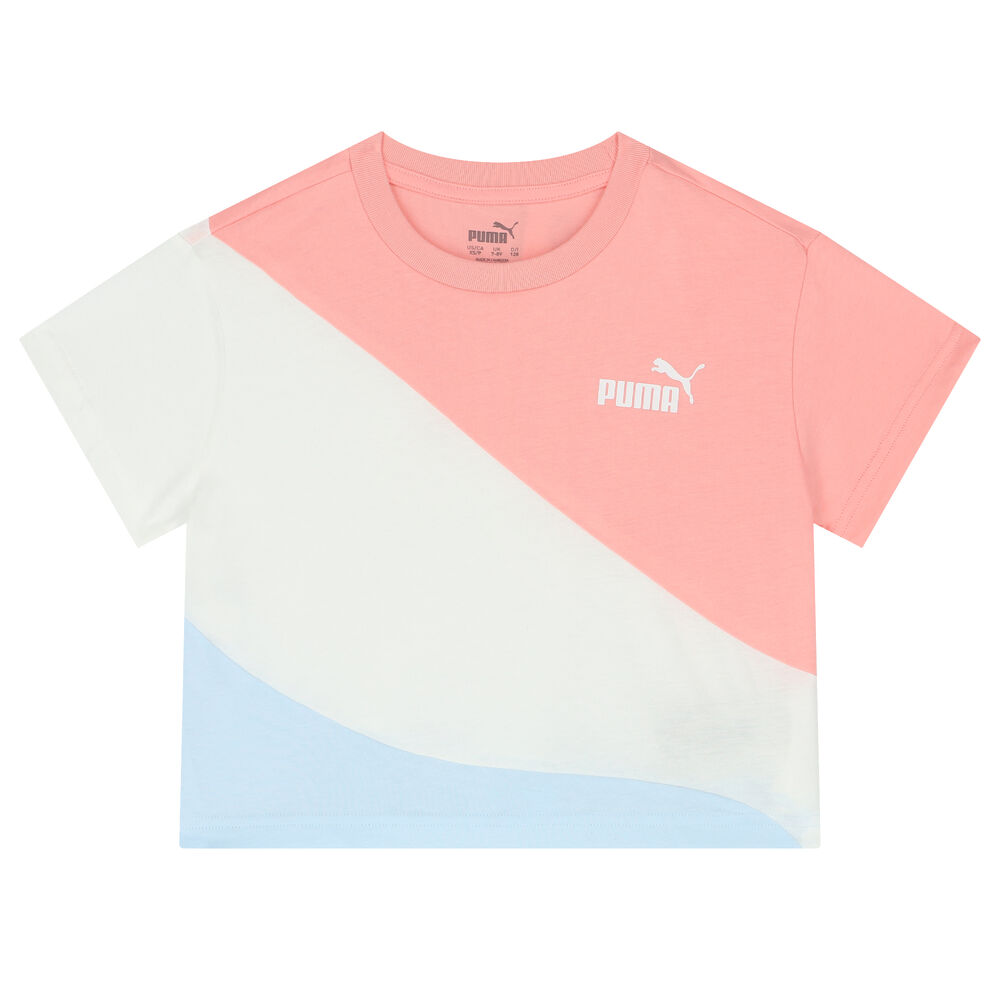White T-Shirt Junior Couture Logo & Pink, USA | Puma Girls Blue