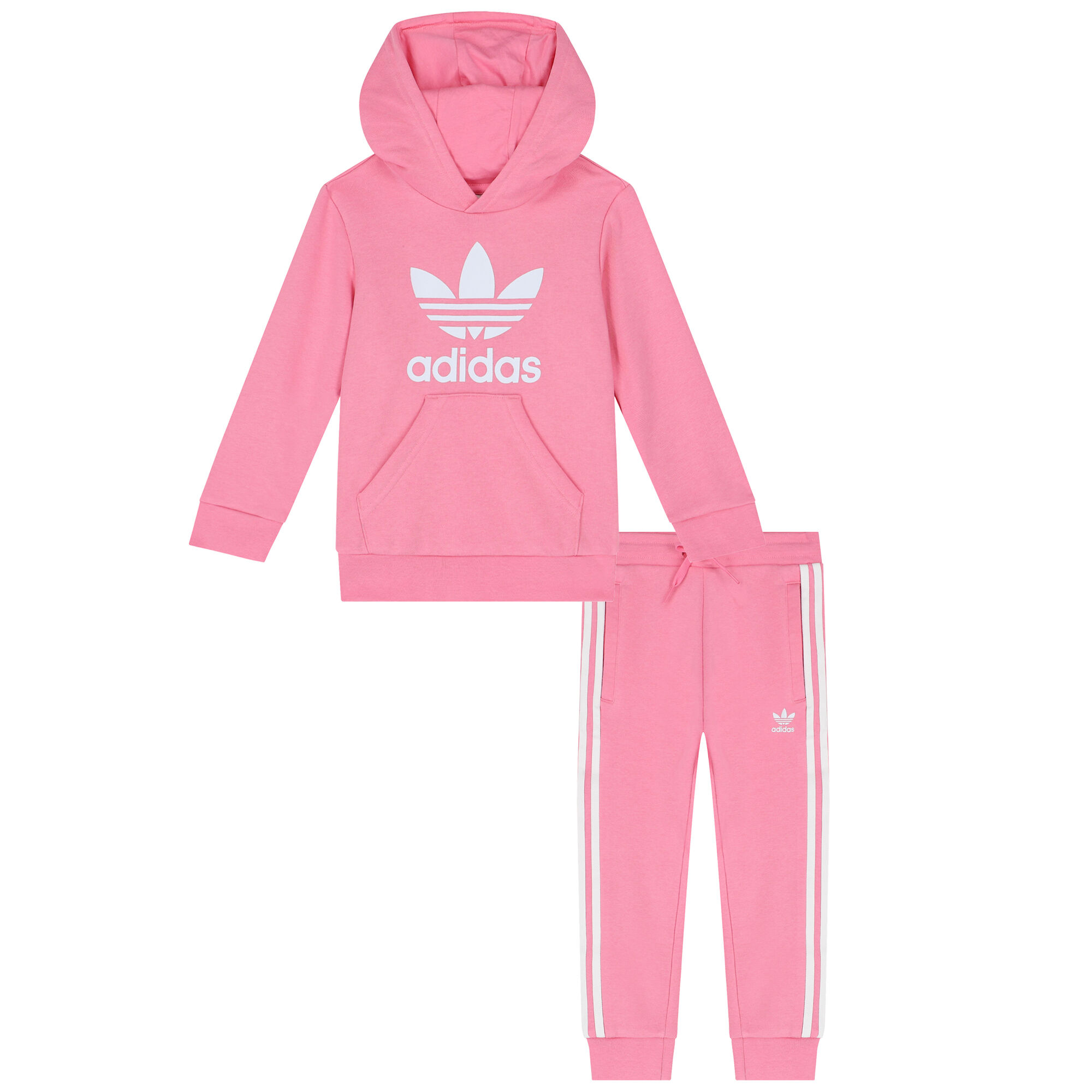 Adidas sale pink tracksuit