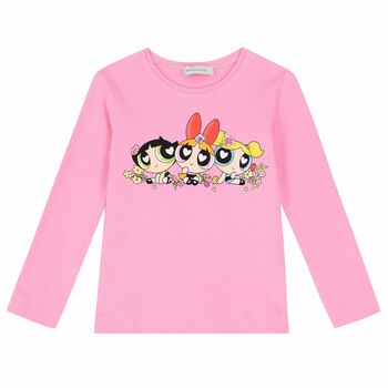 Girls Pink Powerpuff Girls Top