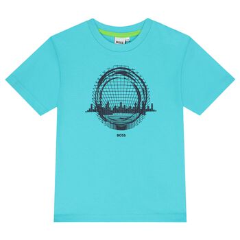 Boys Turquoise Logo T-Shirt