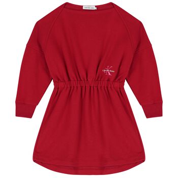 Calvin Klein Little Girls 2T-6X Long Sleeve Princess Seamed Fleece Crewneck  T-Shirt & Jogger Set