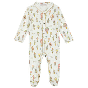 Ivory Hot Air Balloons Babygrow