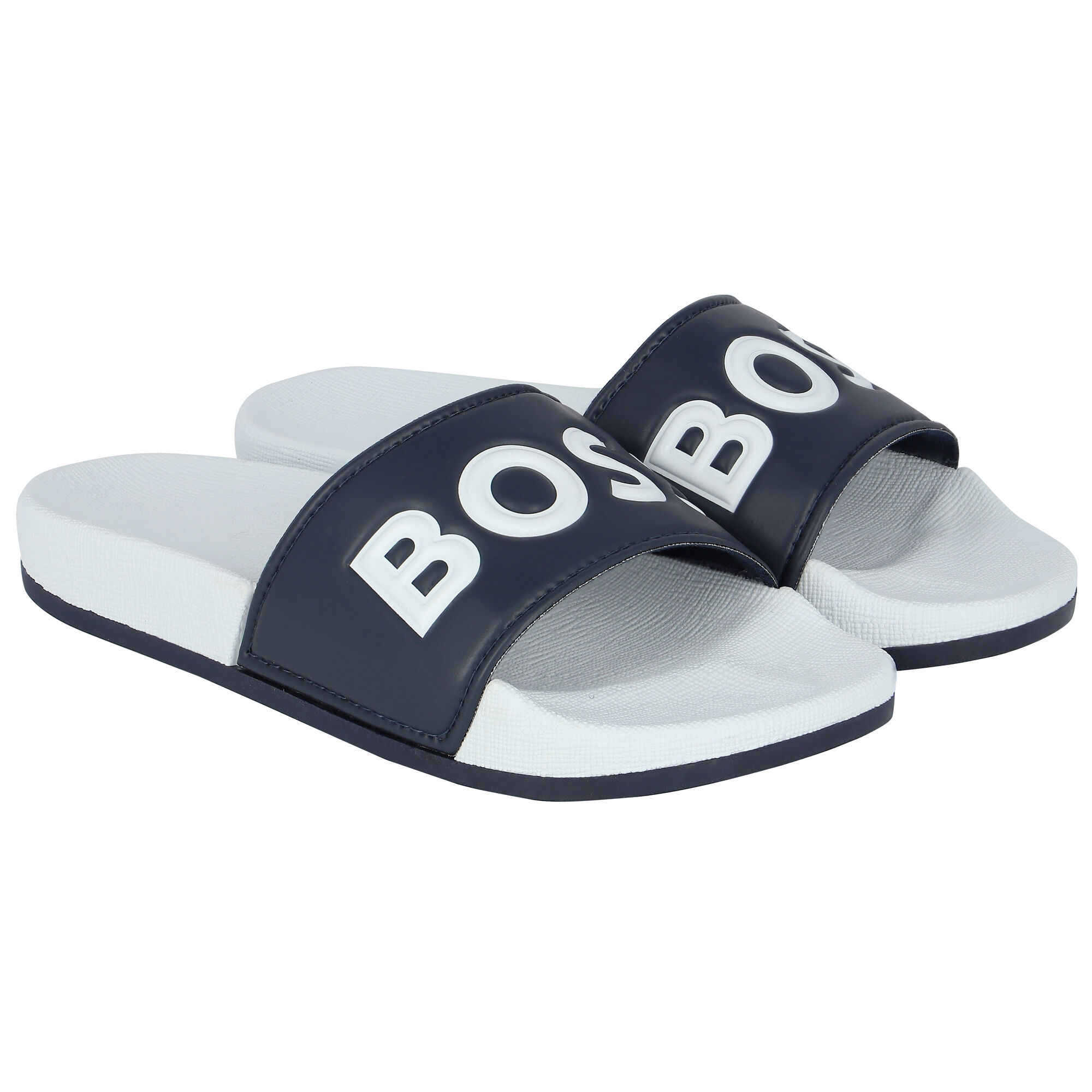 Hugo boss clearance navy sliders