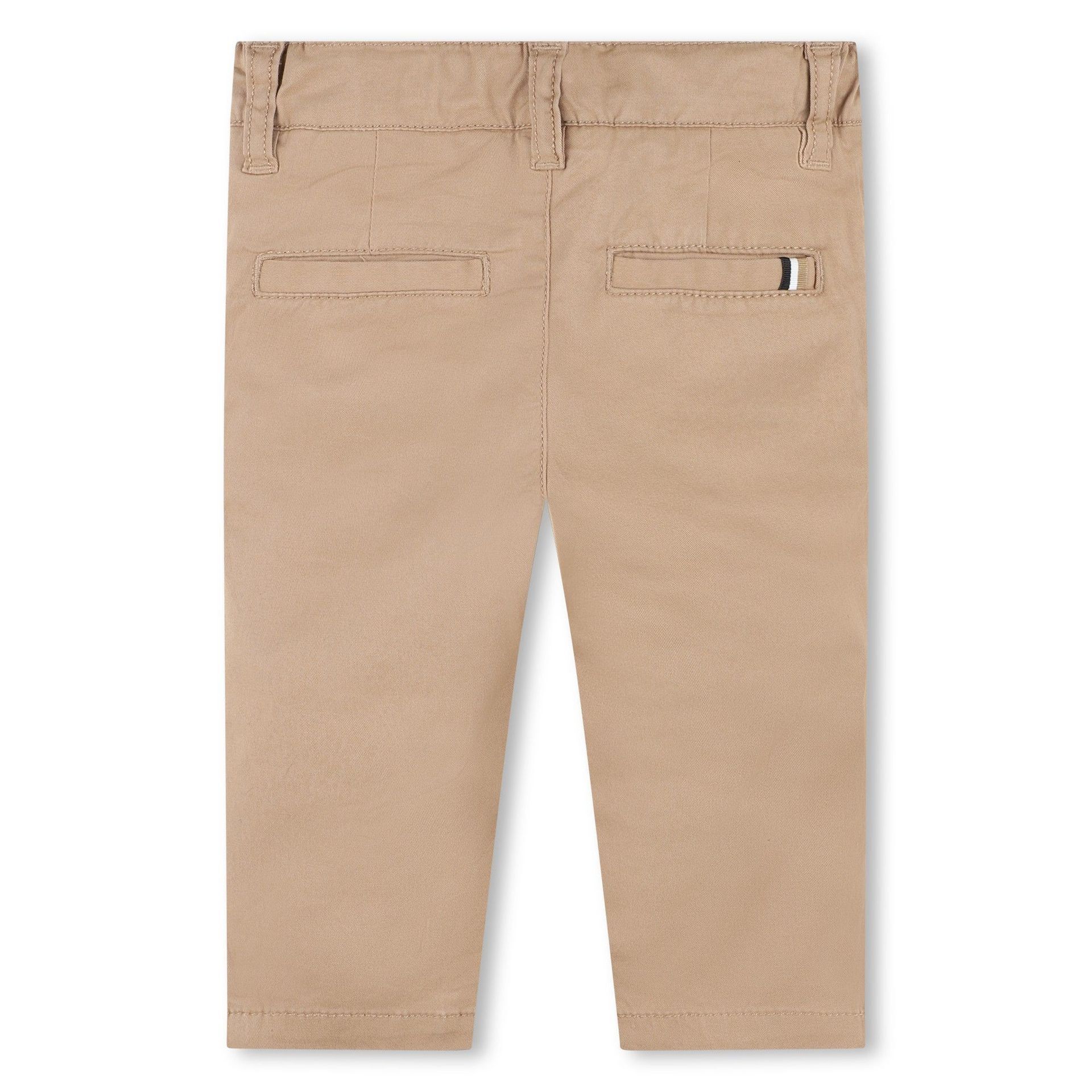 BOSS Younger Boys Beige Chino Trousers | Junior Couture USA