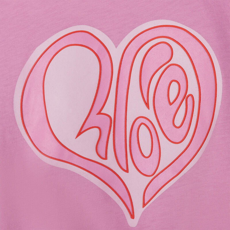 Chloe Girls Pink Logo T-Shirt | JuniorCouture