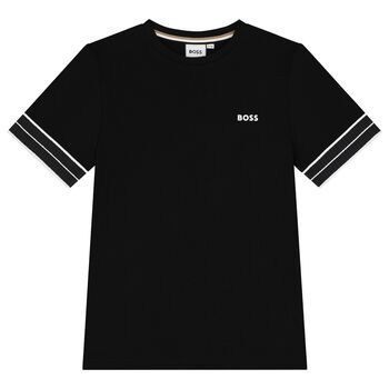 Boys Black Logo T-Shirt