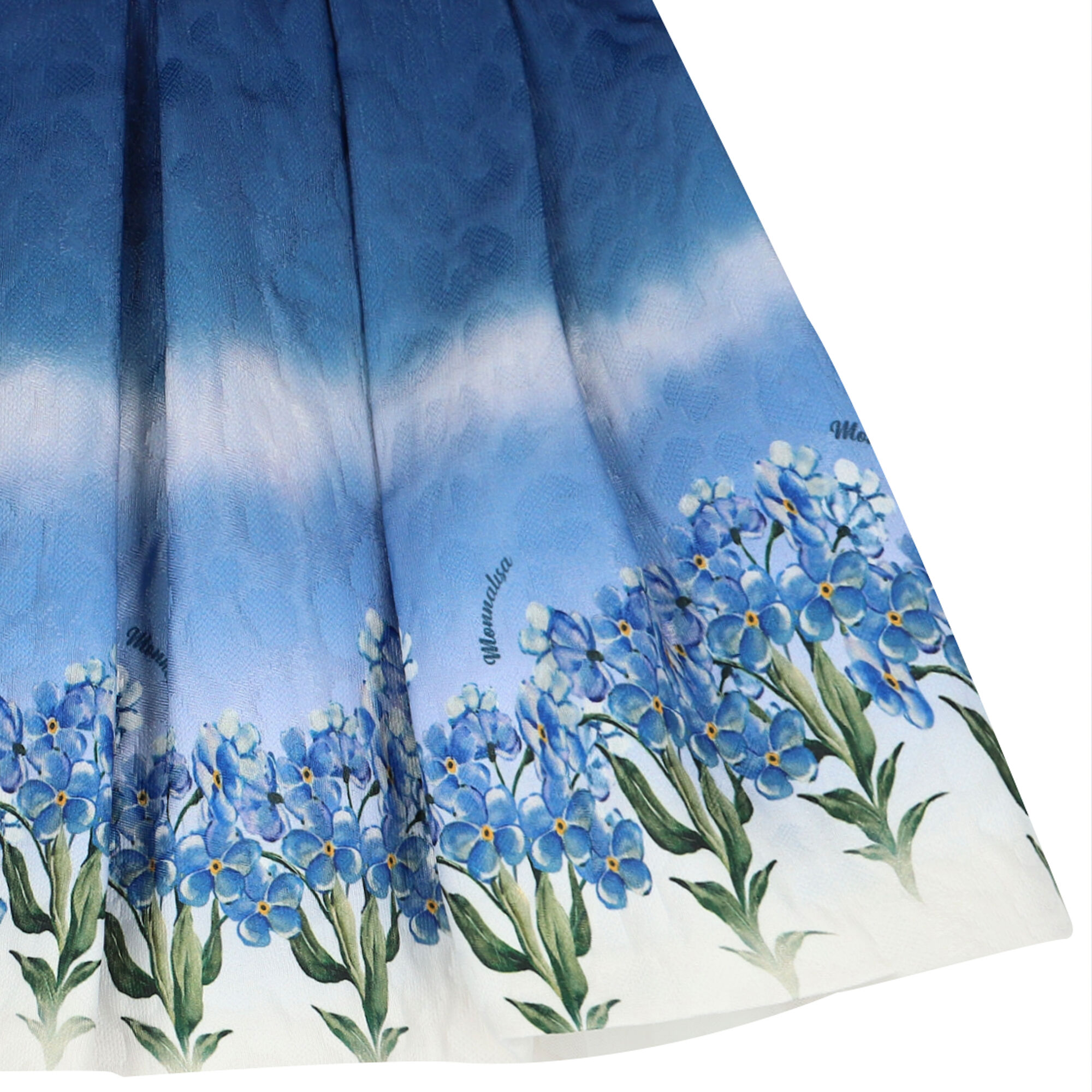 Monnalisa floral-motif two-piece set - Blue