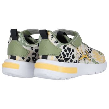 Beige Lion King Racer Trainers