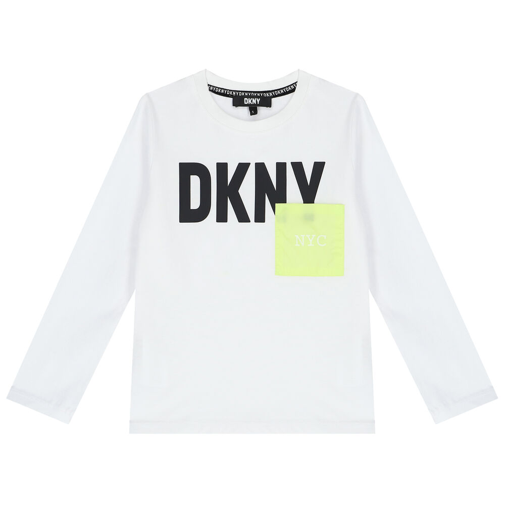 DKNY D25E15 Long Sleeve T-Shirt White