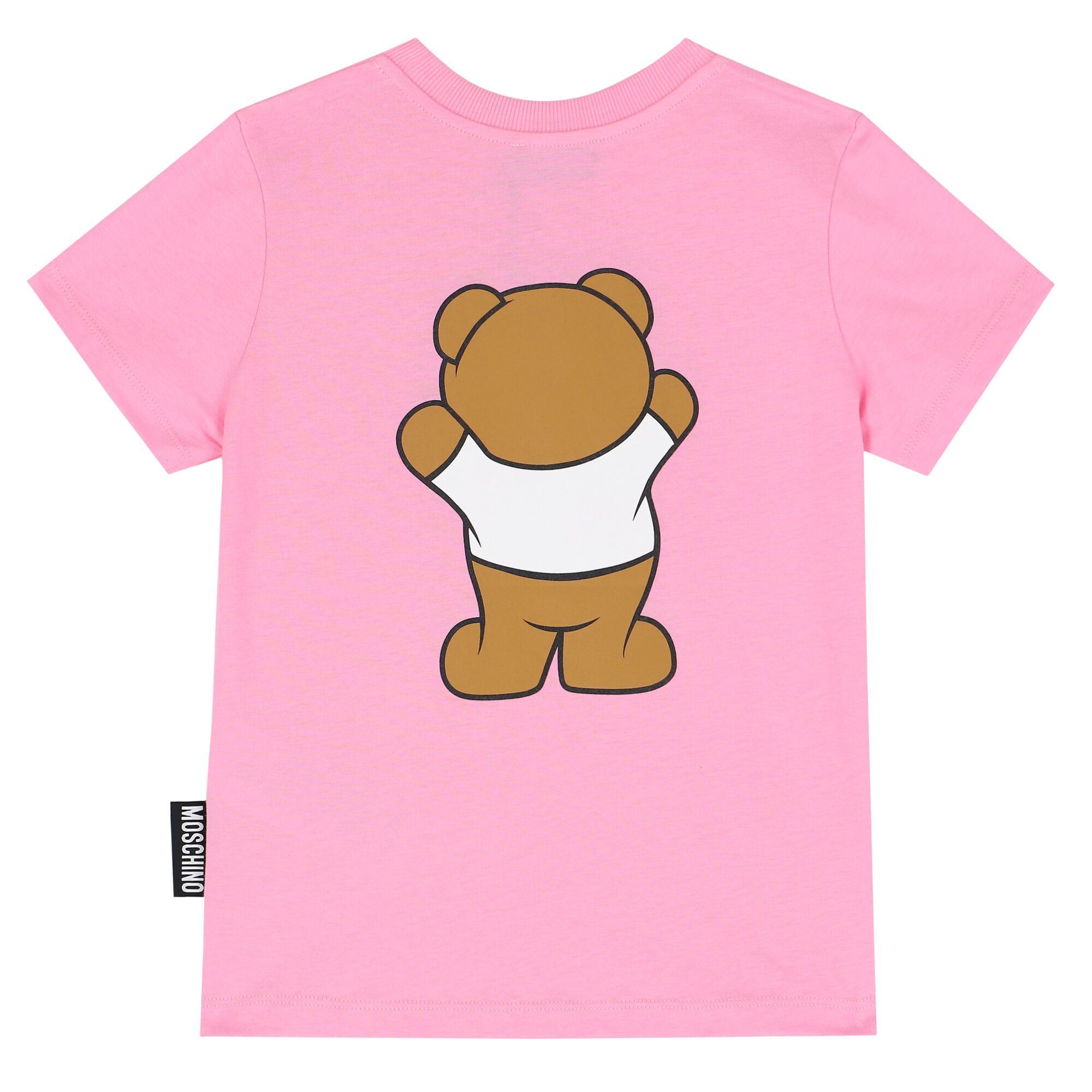 Moschino Kids logo-print T-shirt dress - Pink