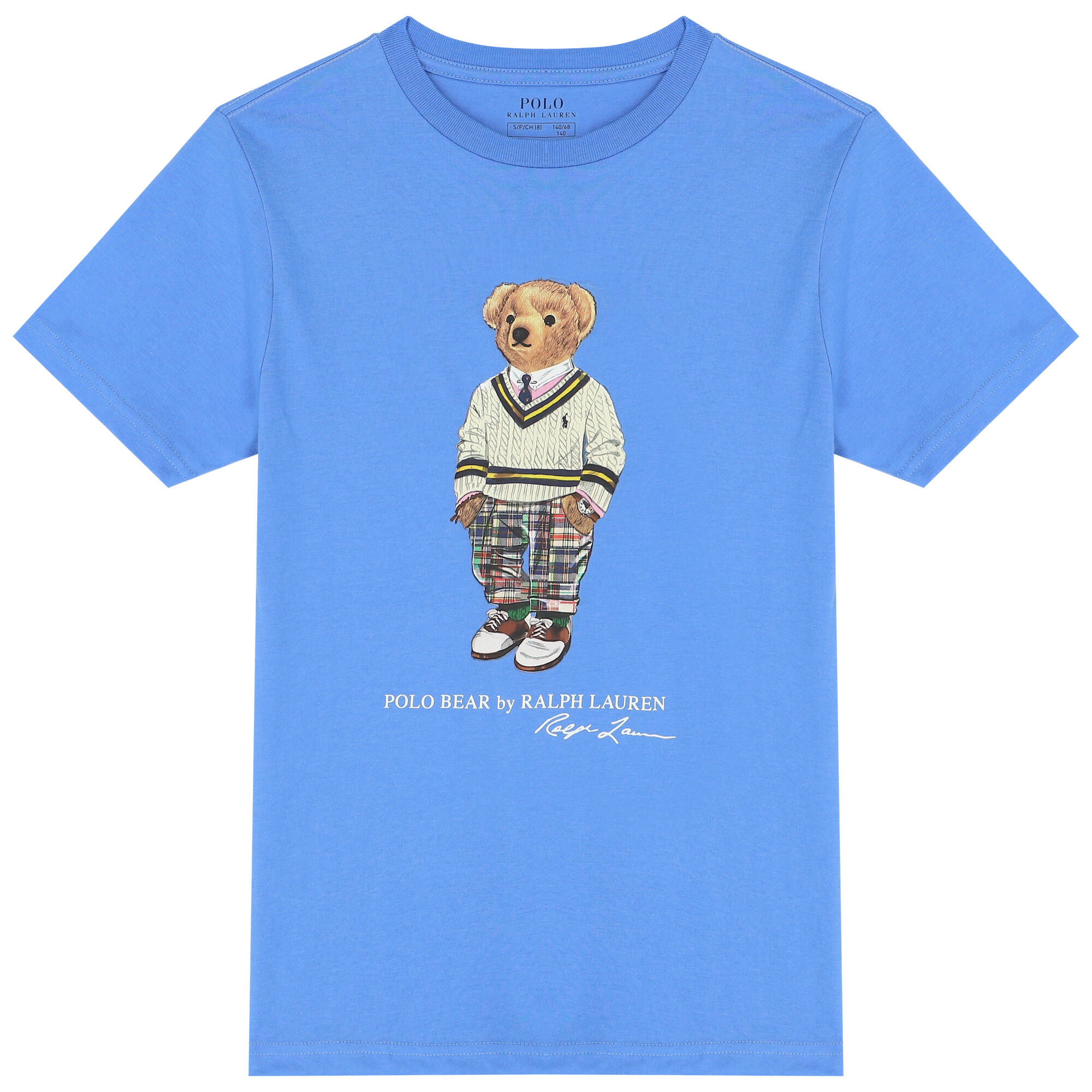 Ralph Lauren Boys Blue Polo Bear T-Shirt | Junior Couture
