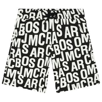 Black & White Logo Shorts