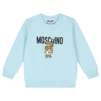 Blue Teddy Bear Logo Sweatshirt