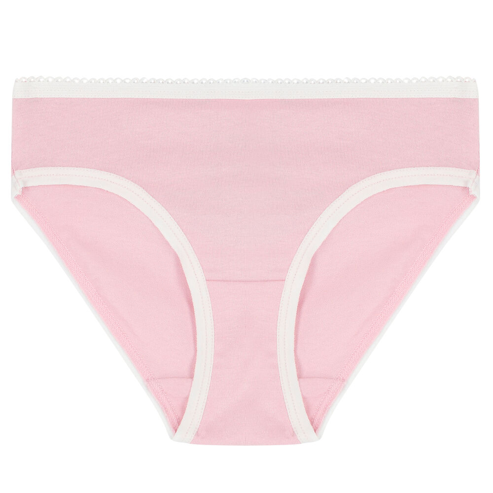 ANA Women's Organic Cotton Underwear Women's 3pc Pack Bikini Panties -  Colour : Cream/Light Pink/White at  Women's Clothing store