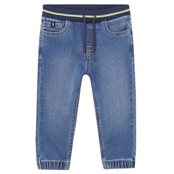 jiayou Boys Kids Drawstring Elastic Mid Waist Full Length Straight Pants  Denim Jeans : : Clothing, Shoes & Accessories