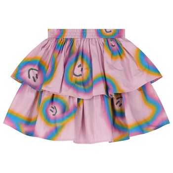 Girls Pink Rainbow Skirts
