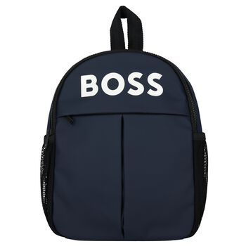 Navy Blue Logo Backpack