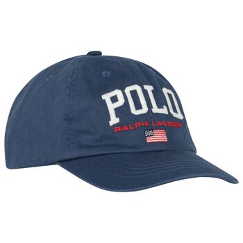 Boys Navy Blue Logo Cap