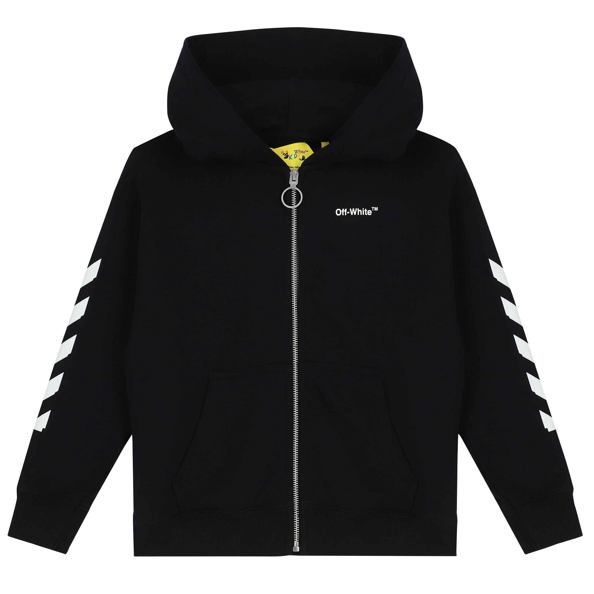 Calvin Klein Kids logo-print jersey hoodie - Black
