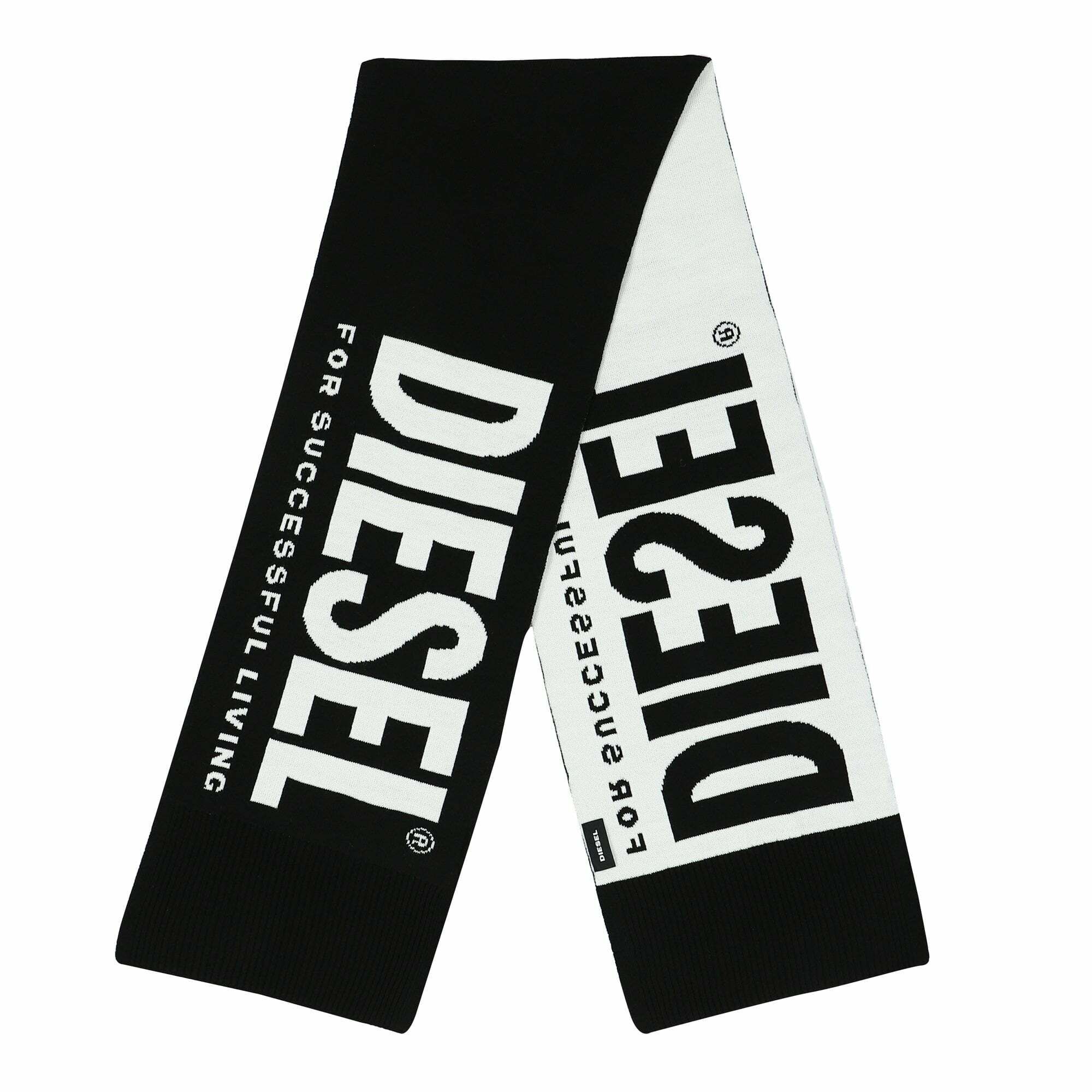 Diesel Kids logo scarf - Black