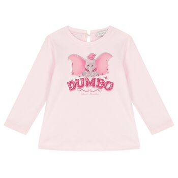 Younger Girls Pink Disney Long Sleeve Top