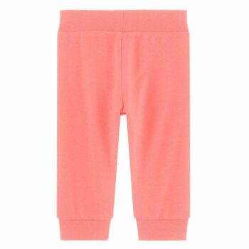 Younger Girls Neon Pink Joggers