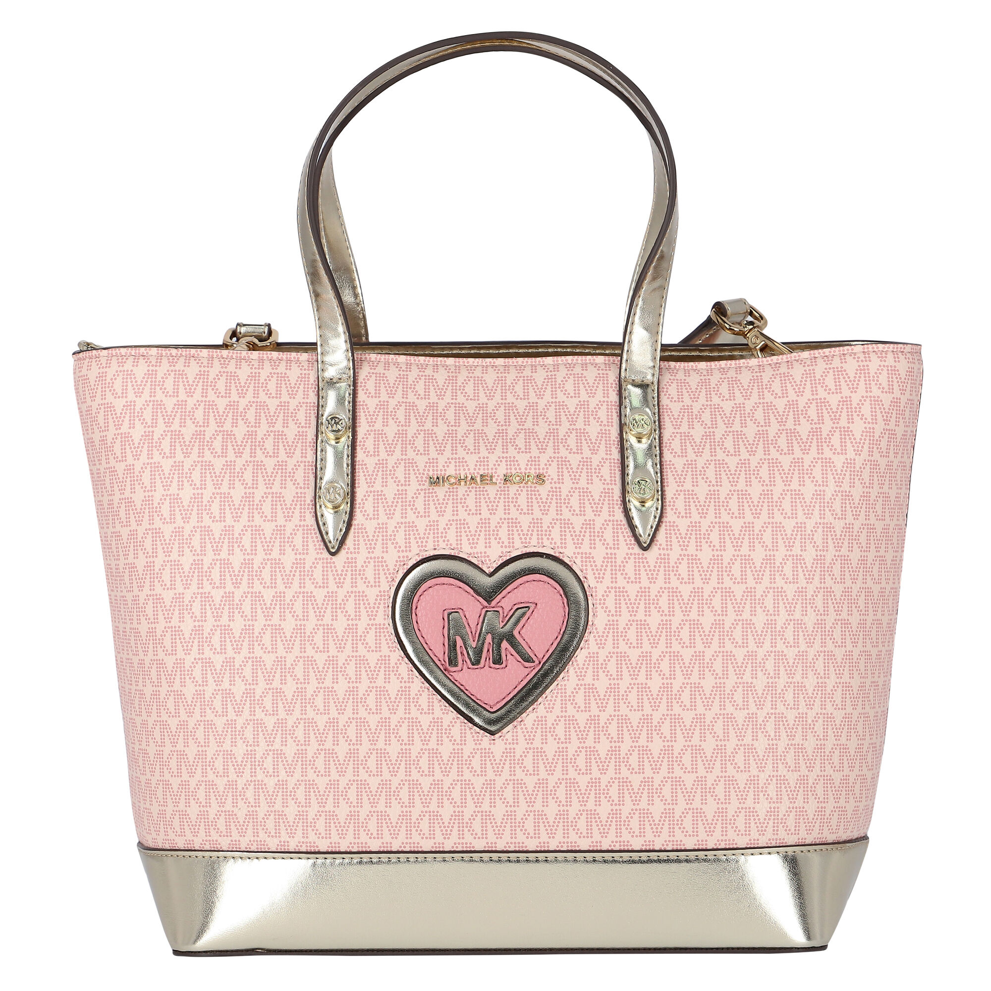 MICHAEL KORS Girls Pink Logo Tote Bag | Junior Couture