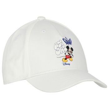 قبعة بشعار ميكي موس باللون الأبيض 