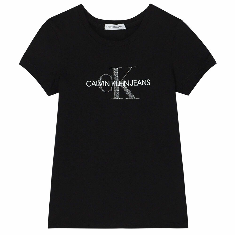 Girls Junior Logo Klein | T-Shirt Couture Black Calvin