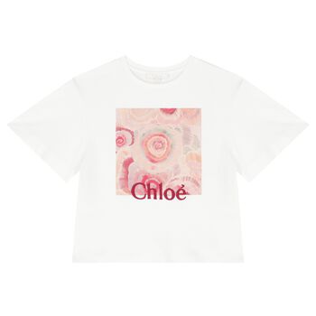 Girls Ivory Logo T-Shirt