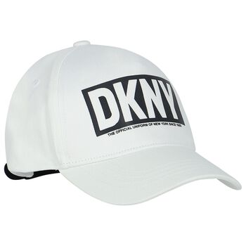 White & Black Logo Cap