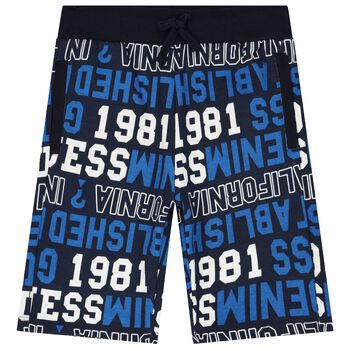 Boys Blue Logo Shorts